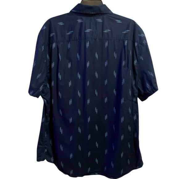 Goodfellow & Co Northrop Short Sleeve Navy shirt XXL - Picture 2 of 4